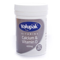 Valupak Vitamin Chewable Calcium And Vitamin D Tablets 30s