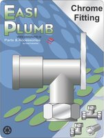 Easi Plumb 1/2" F.I. x 1/2" Compression Wall Plate Elbow 317W CP