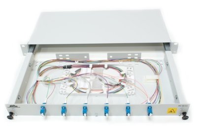 ODF 19" 1U 12xLC/PC (6xLCDX) SM Fully Loaded (OS2)