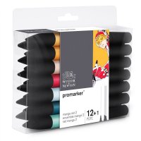Winsor & Newton - Promarker x 12 + 1 Manga Set 2