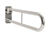 Bathex Double Arm Hinged Support Rail Mirror Polish