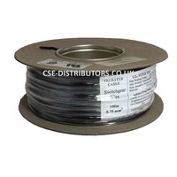 Tri Rated Flexible Panel Cable - 0.75mm2 Black / TRI-0.75-BLACK