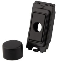 Black Metal Grid  Unfurnished Dimmer Module Kit Painted Matt Black - 3080-221