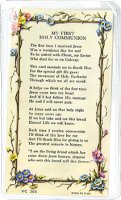 Verse Leaflet/First Communion   (7135/266)