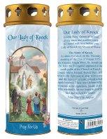 Candle/Lady Of Knock/Windproof Cap   (86953)