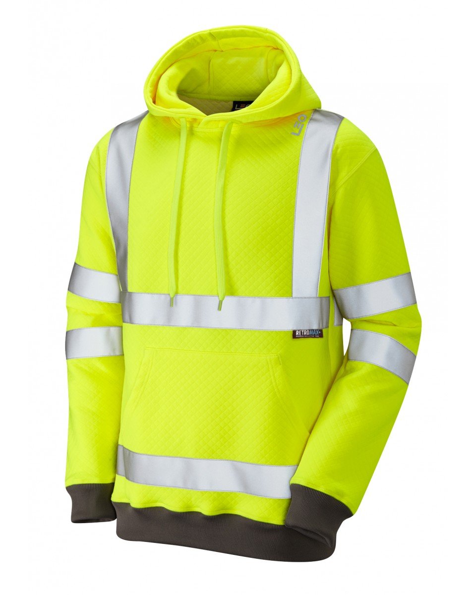 GOODLEIGH CLASS 3 HI VIS HOODED SWEATSHIRT