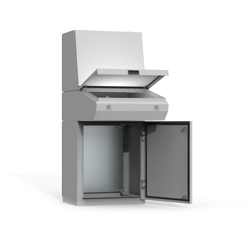 MPC161R5 nVent Hoffman Top console, 500x1600x494, Combinable enclosure, no MP, mild steel, IP55