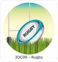 3D Series - 50mm Rugby