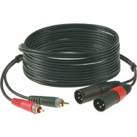 Klotz AT-CM0300 - Twin Male XLR - Twin RCA 3m
