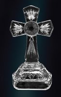 Glass Standing Cross 7 inch   (11901)