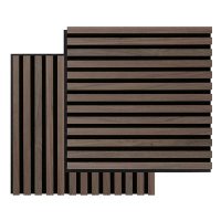 FIBROTECH ACOUSTIC SQUARES WALNUT 520 X 520 X 22MM X 2PC