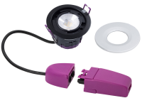 ULTIMUM+ 7W IP65 Fire Rated Downlight CCT4 White Trim