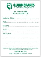 Quinnspares Enquiry Notepad A6