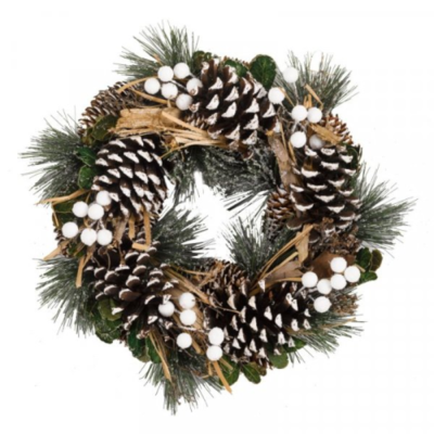 Mistle Pine Wreath - 36cm