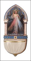 Wood Font/Luminous Bowl/Divine Mercy   (3001)