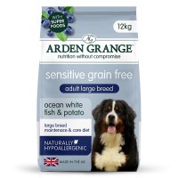 Arden Grange Adult Large-Breed Dog Sensitive Ocean White Fish & Potato 12kg