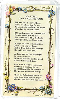 Verse Leaflet/First Communion   (7135/266)