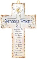 Wood Cross 6 inch/Serenity Prayer   (12510)