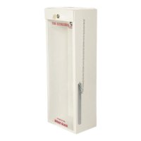 20lb. Surface Mount Cabinet w/Lock/Breaker Bar, 20 Gauge Steel, (10-1/2 W x 29-3/4 H x 8-1/4D)