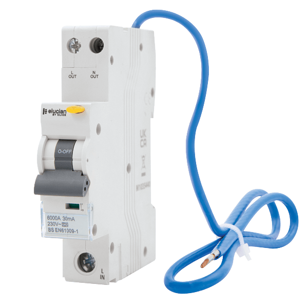 Elucian 40A B Curve 6Ka 1P 30mA RCBO CU1RCBO40B