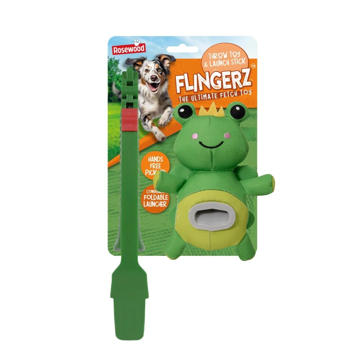 Rosewood Flingerz Frog Throw Toy 1x4