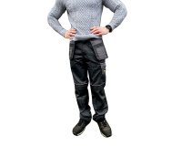 Katz Trousers Black Multi-Pocket W28 KT501