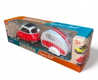 VW Classic Bus/BMW-Isetta + caravan-Set of 4