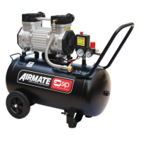 SIP DD 3hp 50ltr Low Noise Oil-Free Compressor