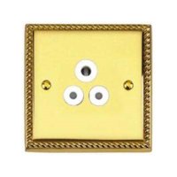 BRASS HERITAGE SOCKET 5A 3 PIN