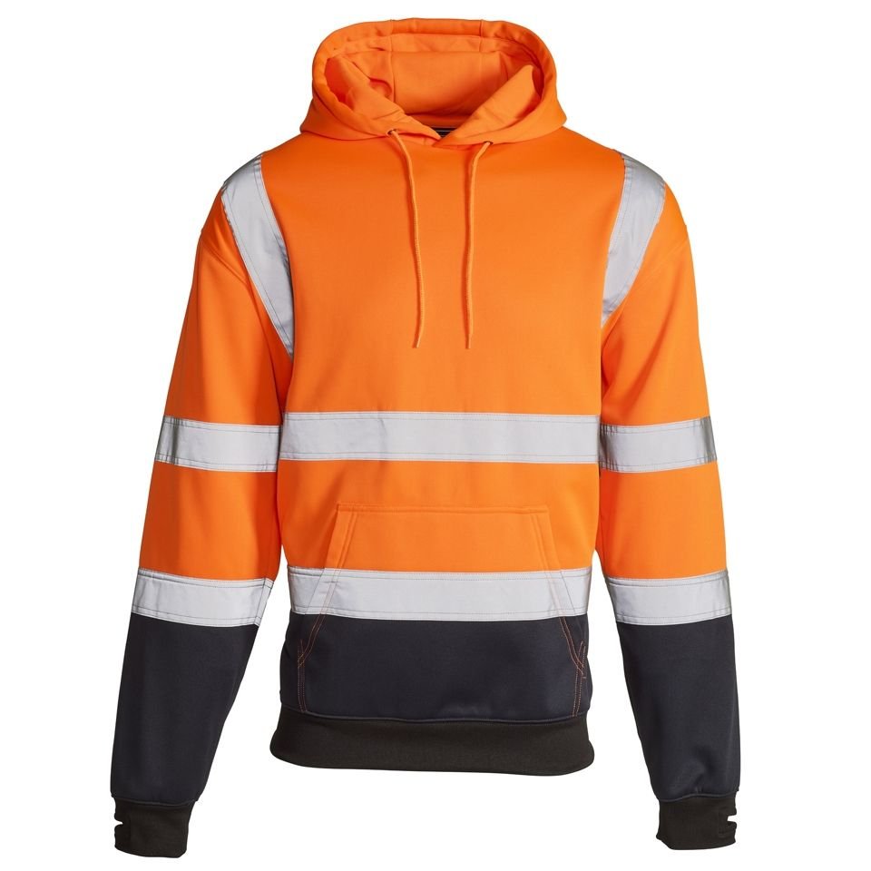 HI VIS 2 TONE HOODED SWEATSHIRT