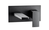 SALDO BLACK WALL MOUNT BASIN MIXER