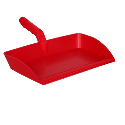 Foodgrade hand dust pan - heavy duty, 300 mm, red