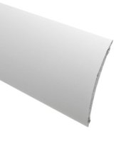 Trojan Silver 60mm Bigfoot Flat Coverstrip Self Adhesive 1 Metre A70