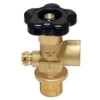 1-1/8" Commercial Nitrogen Valve, Straight Thread Aluminum Cylinder, 1800 Service Pressure