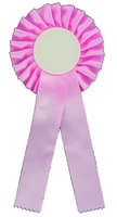 25cm Rosette with 50mm Recess (Pink)
