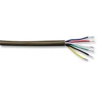 Alarm Cable. 6 Core 7/0.19mm Brown