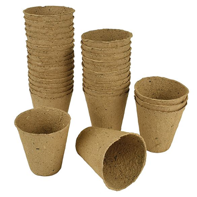 Grow It Fibre Pots 8cm Round (Pack of 12)
