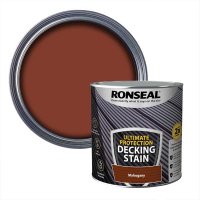 Ronseal Ultimate Protection Deck Stain Mahogany 2.5L & Swatch