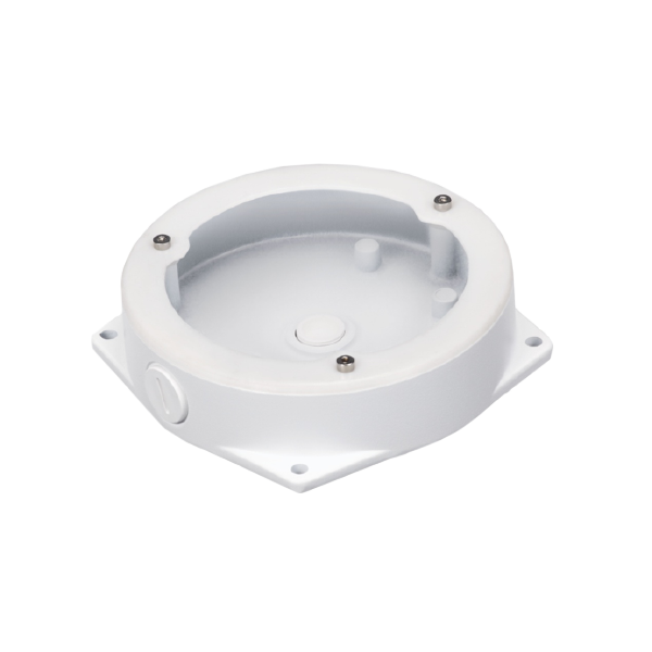 IC Realtime White - Round Junction Base for Fisheye Cameras