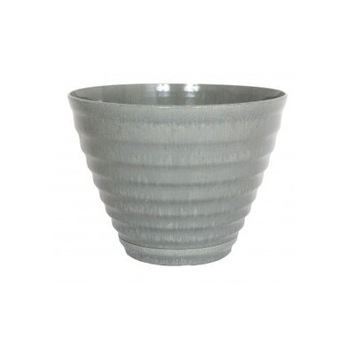 Vale Planter With Saucer Grey 40cm