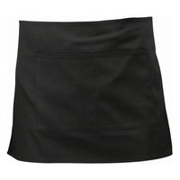 Black Short Apron 70cm x 37cm