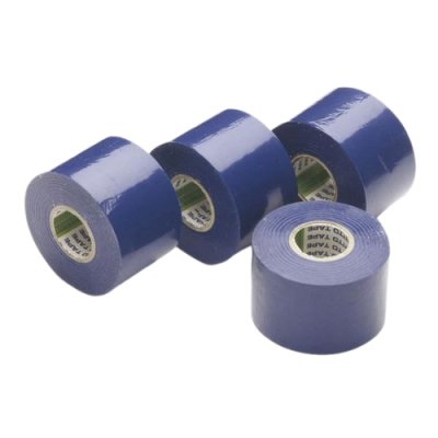 Pvc-band B50mmxL20m blauw