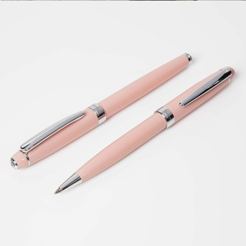 Stratton Rollerball Pen Set - Pink