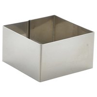 Stainless Steel Square Mousse Ring 6x3.5cm Carton of 12