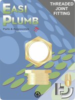 Easi Plumb 1/2" x 1/4" Brass Reducing Bush