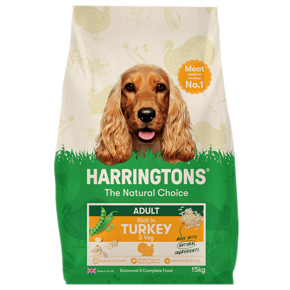 Harringtons Complete Adult Dog Dry Food Turkey and Veg 15kg