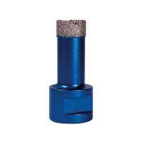 Vacuum Brazed Diamond Tile Drill Bit 18mm - Slotted Barrel (M14 Fit) XCEL Grade TDXCEL18