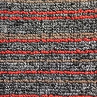 CONCORD STRIPE 520 CARPET TILE RED CHARCOAL