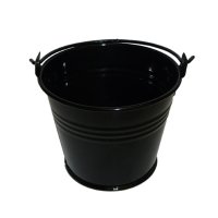 13 LTR GALVANISED BUCKET (BLACK)