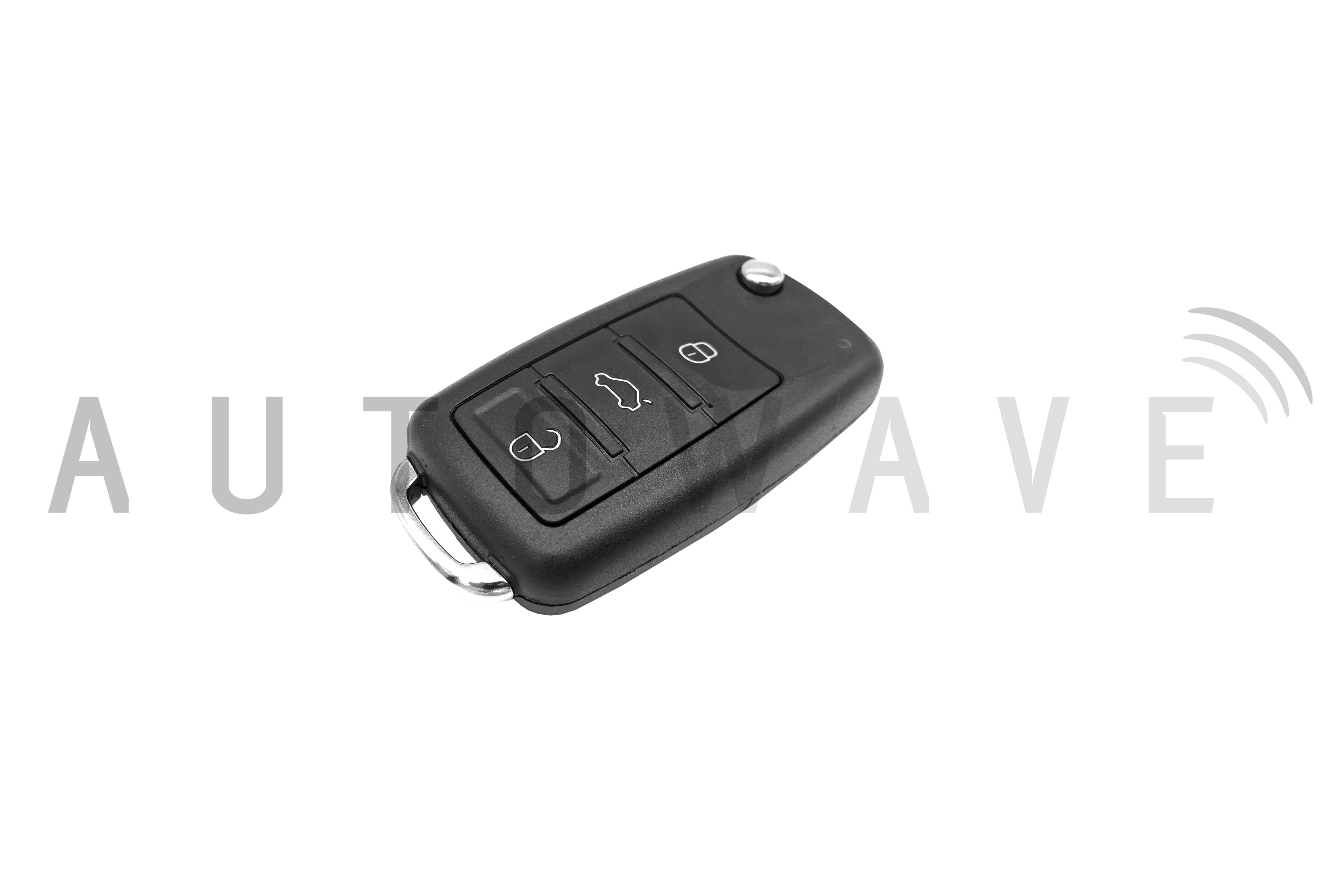 Volkswagen 3 Button Flip Remote with HU66 Blade